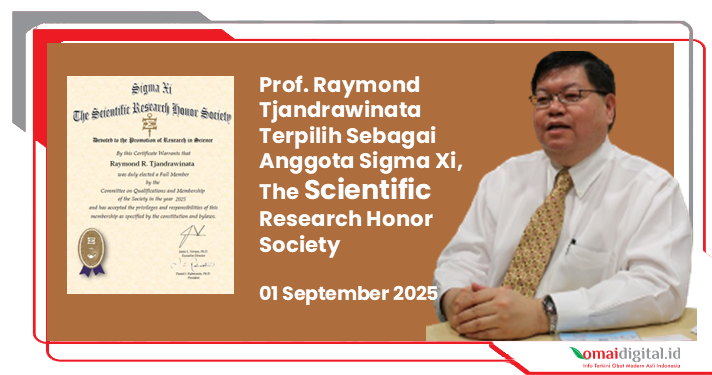 Prof. Raymond Tjandrawinata Terpilih sebagai Aggota Sigma Xi- The Scientific Research Honor Society